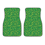 Shamrock Leaf St. Patrick's Day Print Front Car Floor Mats