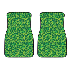 Shamrock Leaf St. Patrick's Day Print Front Car Floor Mats