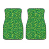 Shamrock Leaf St. Patrick's Day Print Front Car Floor Mats