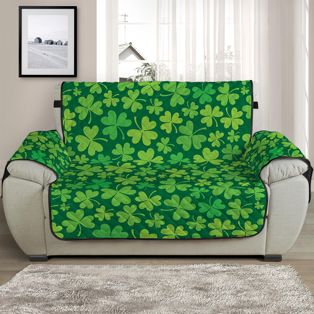 Shamrock Leaf St. Patrick's Day Print Half Sofa Protector