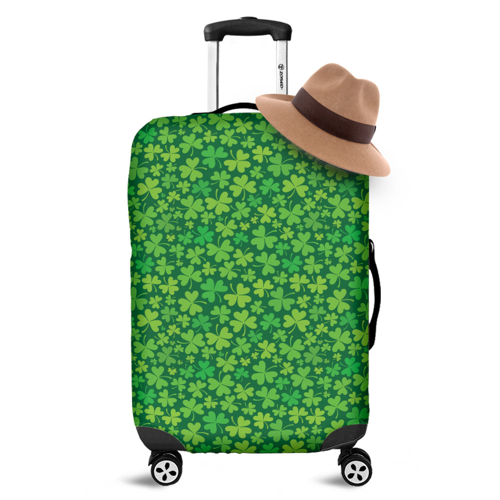 Shamrock Leaf St. Patrick's Day Print Luggage Cover