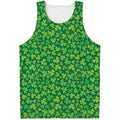 Shamrock Leaf St. Patrick's Day Print Men's Tank Top