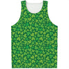 Shamrock Leaf St. Patrick's Day Print Men's Tank Top