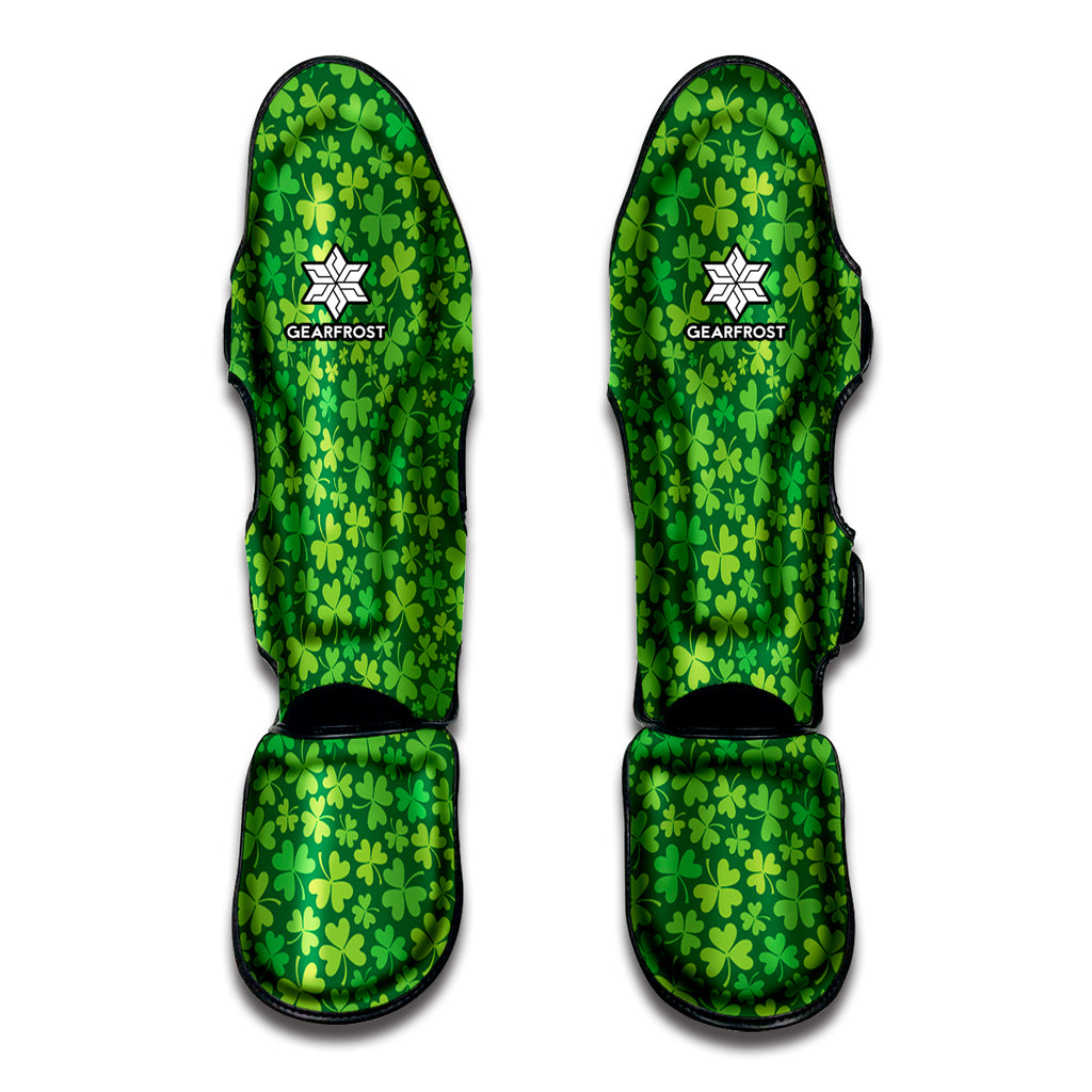 Shamrock Leaf St. Patrick's Day Print Muay Thai Shin Guard