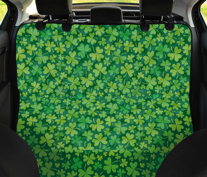Shamrock Leaf St. Patrick's Day Print Pet Car Back Seat Cover