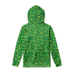 Shamrock Leaf St. Patrick's Day Print Pullover Hoodie