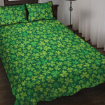 Shamrock Leaf St. Patrick's Day Print Quilt Bed Set