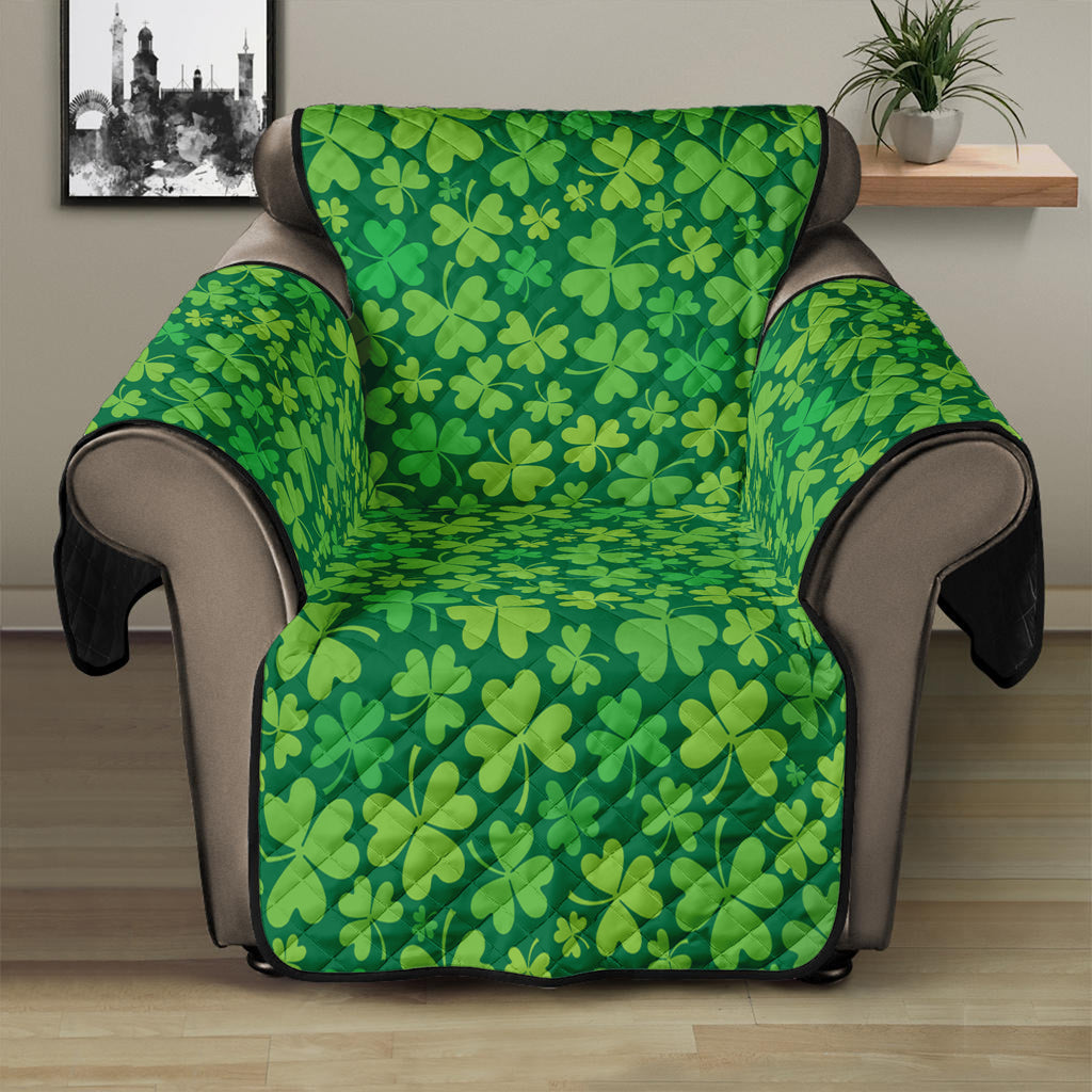 Shamrock Leaf St. Patrick's Day Print Recliner Protector