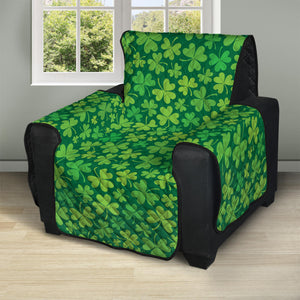 Shamrock Leaf St. Patrick's Day Print Recliner Protector