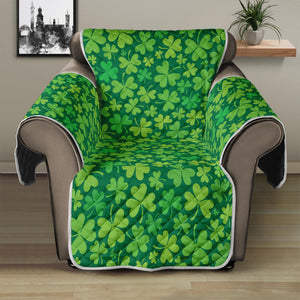 Shamrock Leaf St. Patrick's Day Print Recliner Protector