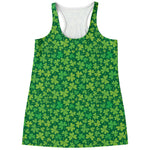 Shamrock Leaf St. Patrick's Day Print Women's Racerback Tank Top
