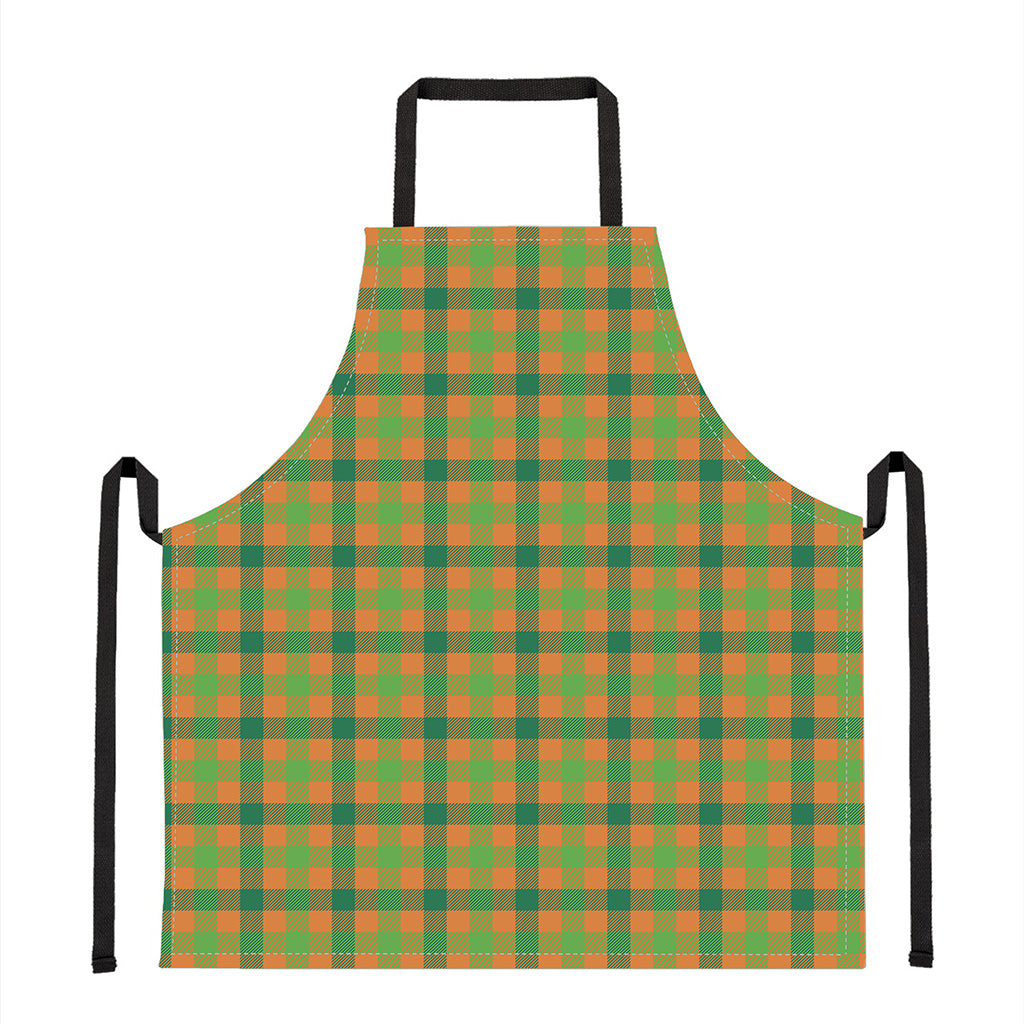 Shamrock Plaid Saint Patrick's Day Print Apron