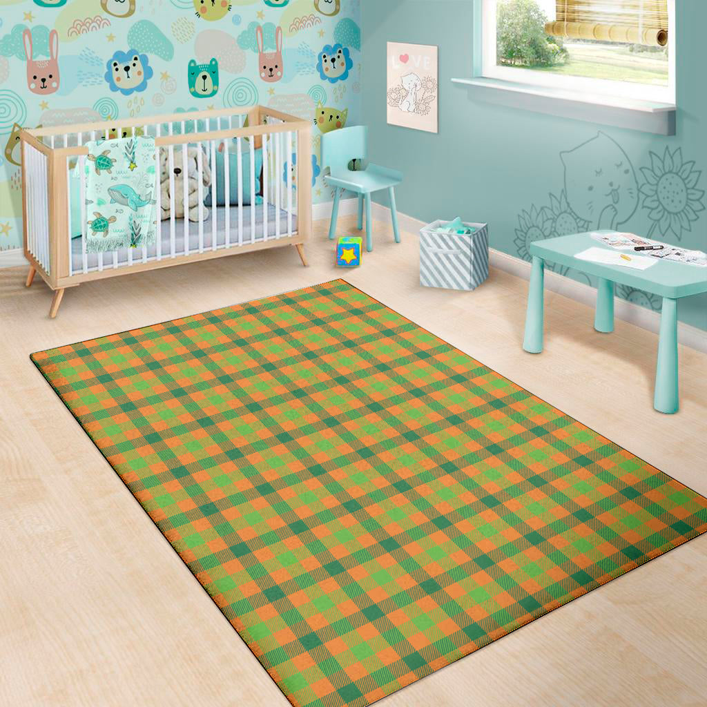 Shamrock Plaid Saint Patrick's Day Print Area Rug