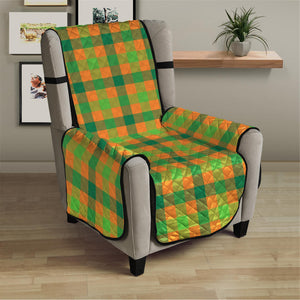 Shamrock Plaid Saint Patrick's Day Print Armchair Protector