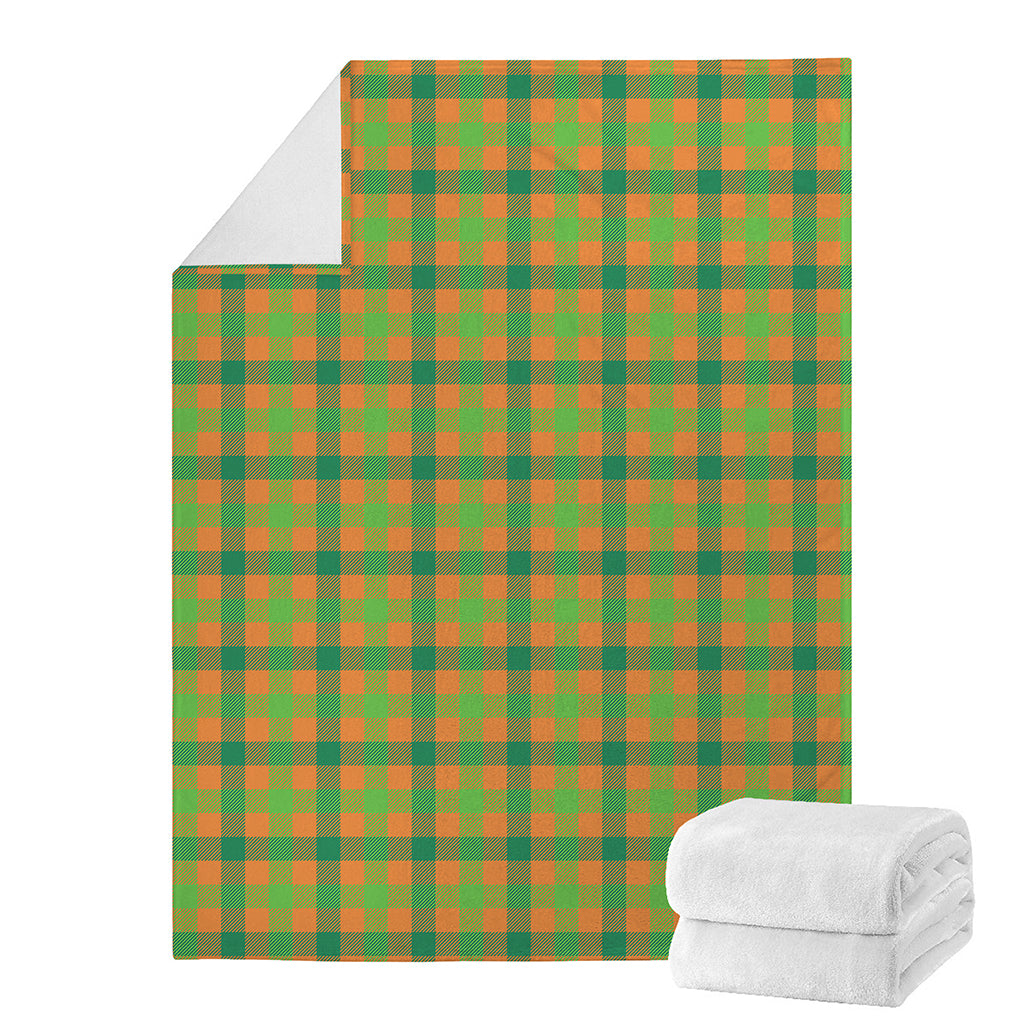 Shamrock Plaid Saint Patrick's Day Print Blanket