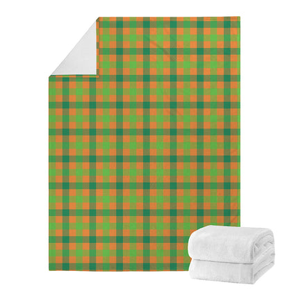 Shamrock Plaid Saint Patrick's Day Print Blanket