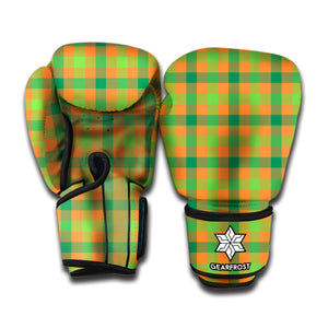 Shamrock Plaid Saint Patrick's Day Print Boxing Gloves