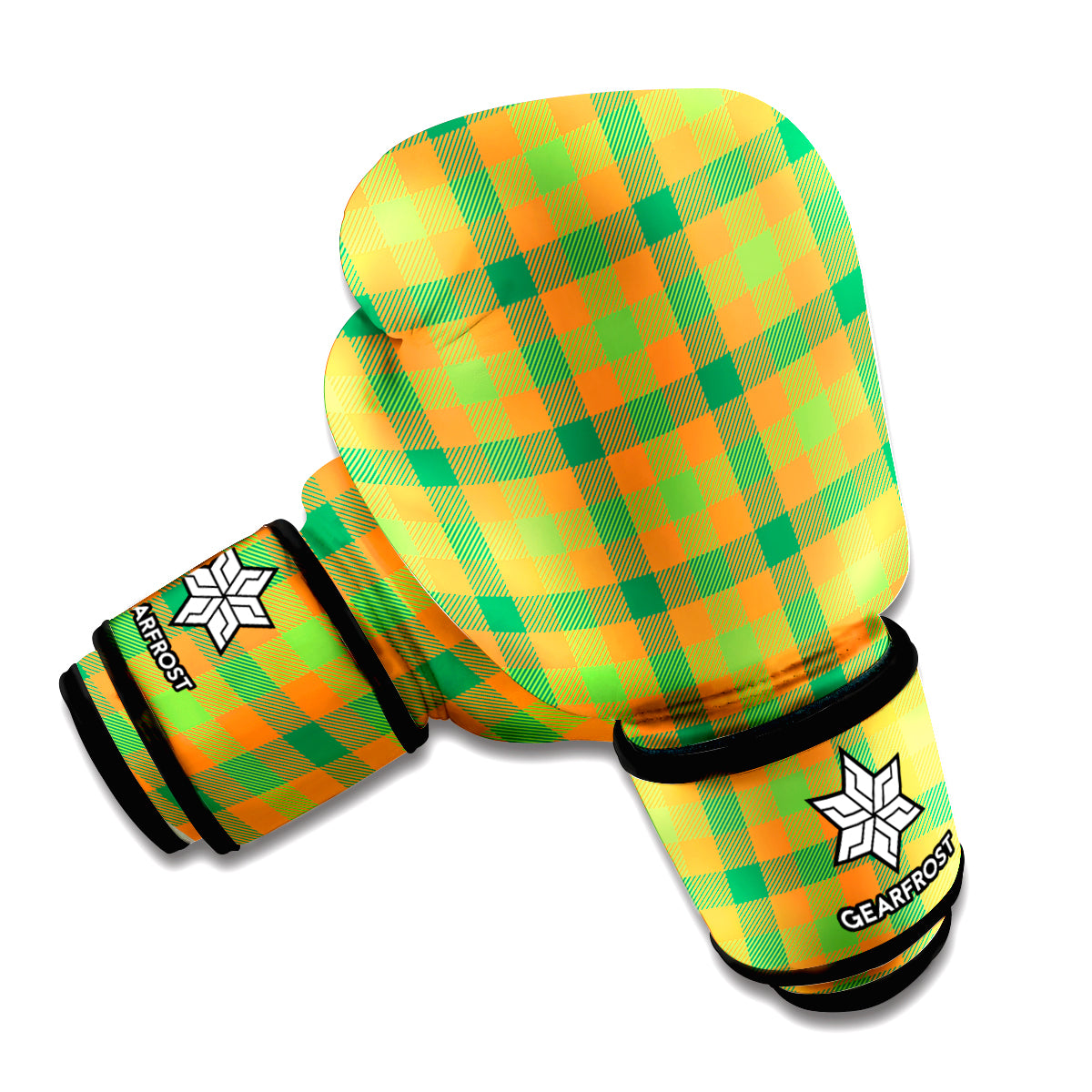 Shamrock Plaid Saint Patrick's Day Print Boxing Gloves