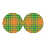 Shamrock Plaid Saint Patrick's Day Print Car Coasters