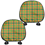 Shamrock Plaid Saint Patrick's Day Print Car Headrest Covers