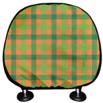 Shamrock Plaid Saint Patrick's Day Print Car Headrest Covers