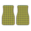 Shamrock Plaid Saint Patrick's Day Print Front Car Floor Mats