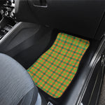 Shamrock Plaid Saint Patrick's Day Print Front Car Floor Mats