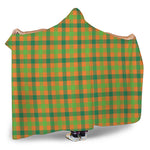 Shamrock Plaid Saint Patrick's Day Print Hooded Blanket