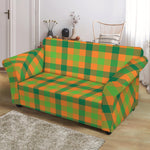 Shamrock Plaid Saint Patrick's Day Print Loveseat Slipcover