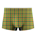 Shamrock Plaid Saint Patrick's Day Print Men's Boxer Briefs