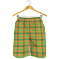 Shamrock Plaid Saint Patrick's Day Print Men's Shorts