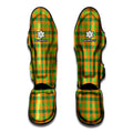 Shamrock Plaid Saint Patrick's Day Print Muay Thai Shin Guards