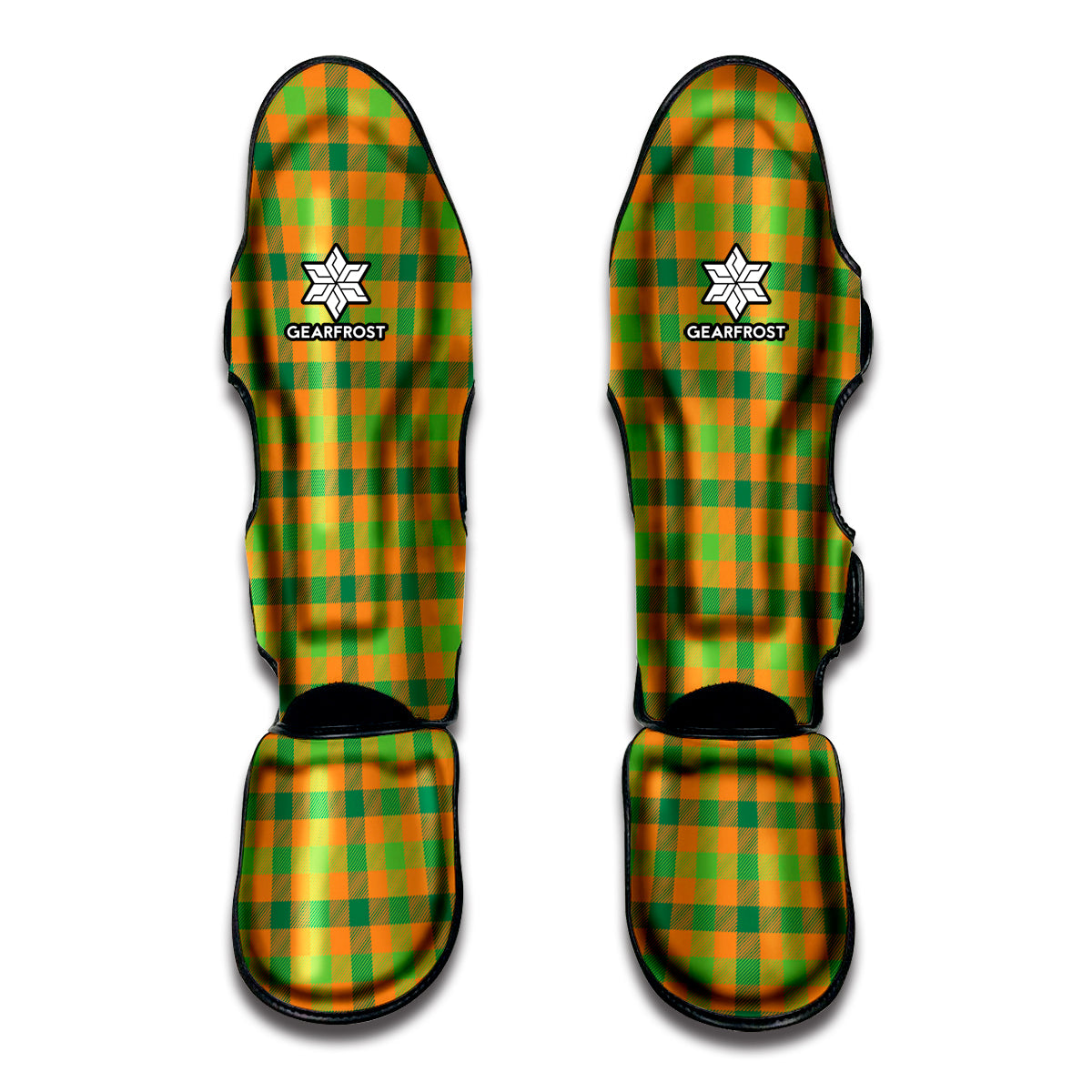 Shamrock Plaid Saint Patrick's Day Print Muay Thai Shin Guard