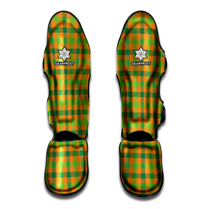 Shamrock Plaid Saint Patrick's Day Print Muay Thai Shin Guard