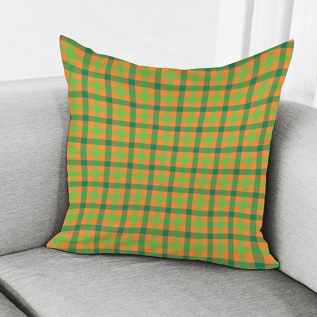 Shamrock Plaid Saint Patrick's Day Print Pillow Cover