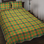 Shamrock Plaid Saint Patrick's Day Print Quilt Bed Set