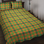Shamrock Plaid Saint Patrick's Day Print Quilt Bed Set