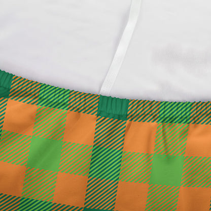 Shamrock Plaid Saint Patrick's Day Print Sofa Cover