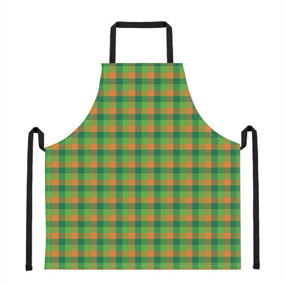 Shamrock Plaid St. Patrick's Day Print Apron