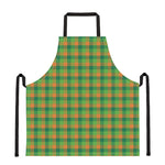 Shamrock Plaid St. Patrick's Day Print Apron