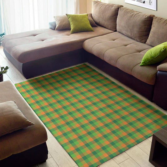 Shamrock Plaid St. Patrick's Day Print Area Rug