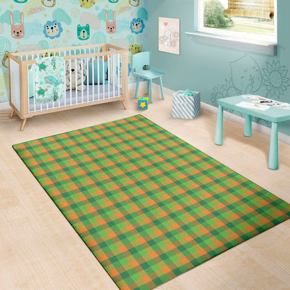 Shamrock Plaid St. Patrick's Day Print Area Rug