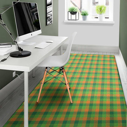 Shamrock Plaid St. Patrick's Day Print Area Rug