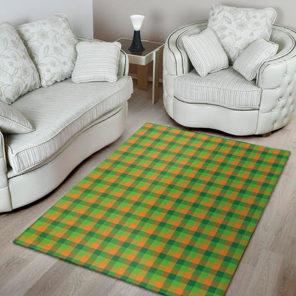 Shamrock Plaid St. Patrick's Day Print Area Rug