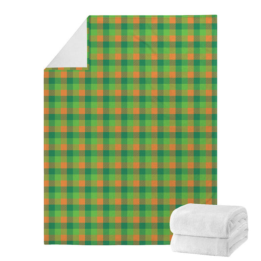 Shamrock Plaid St. Patrick's Day Print Blanket
