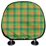 Shamrock Plaid St. Patrick's Day Print Car Headrest Covers