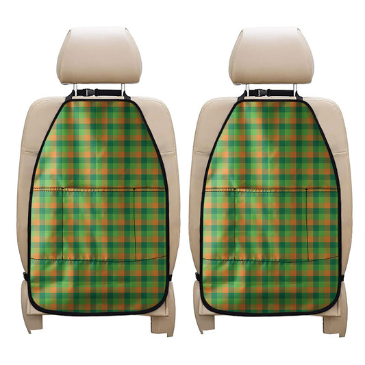 Shamrock Plaid St. Patrick's Day Print Car Seat Organizers