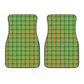 Shamrock Plaid St. Patrick's Day Print Front Car Floor Mats