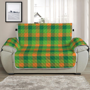 Shamrock Plaid St. Patrick's Day Print Half Sofa Protector