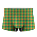 Shamrock Plaid St. Patrick's Day Print Men's Boxer Briefs